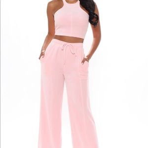 Mint Velour Pant set NWT